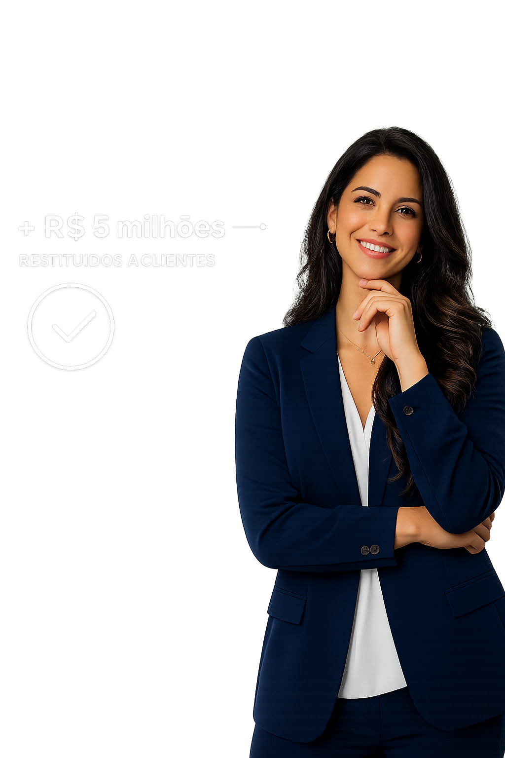 Cliente satisfeita após receber a restituição do seguro prestamista